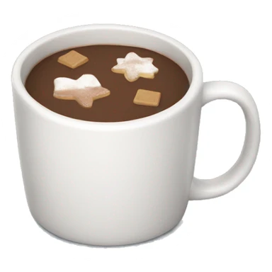 aesthetic mug with hot cocoa sticker