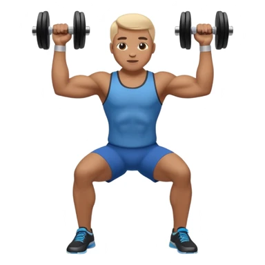 haltère élévation latérale orienté de côté sticker