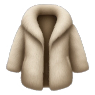 women's fur coat sticker