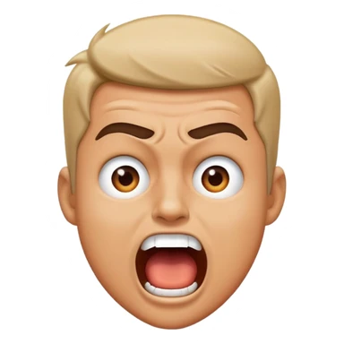 A minecraft movie steve shouting sticker