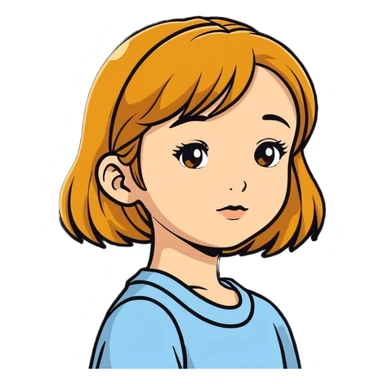  mexican girl with honey highlights  sticker