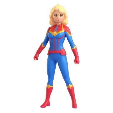Captain Marvel superhero sticker