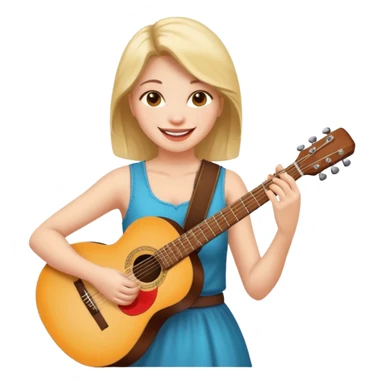 Street Music Performer woman  sticker