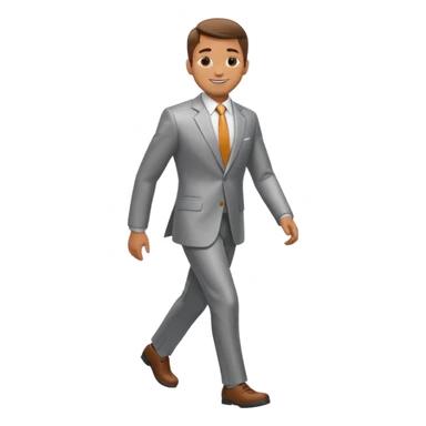 steel walk man sticker