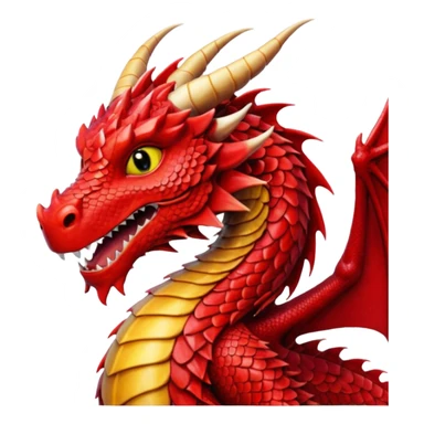 red dragon 4k real sticker