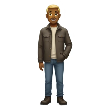 man standing in puddle sticker