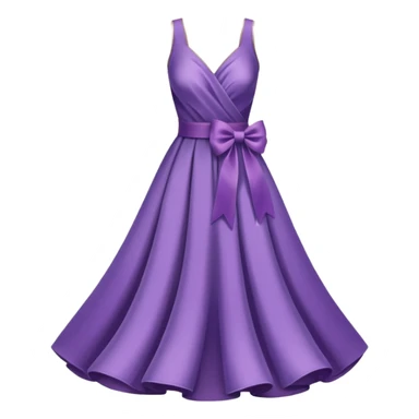 purple ribbon dress sticker