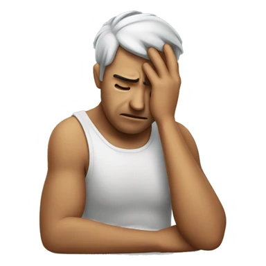 man facepalming sticker