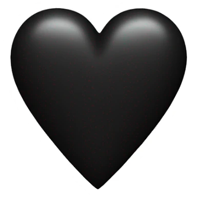 black heart with a T on it sticker