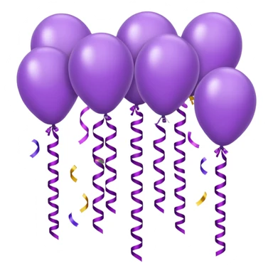 party decor  lilac  sticker