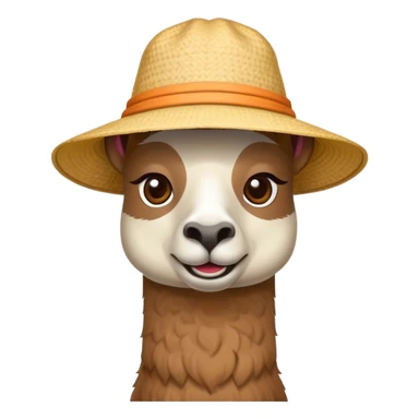 Stupid lama with sun hat sticker