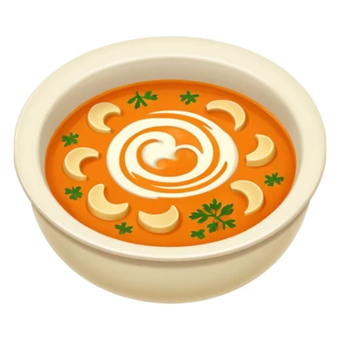 Soup realistic restaurant style  sticker