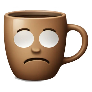 coffee in brown mug sticker