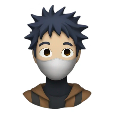 A man wearing a mask Obito sticker