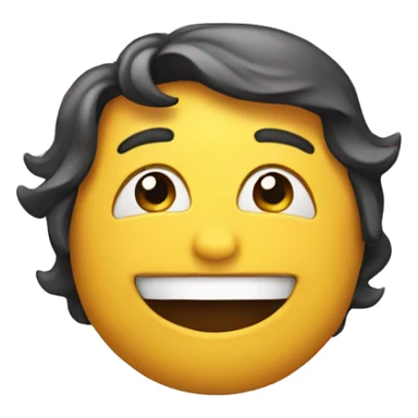 Happy emoji with closed mouth sticker