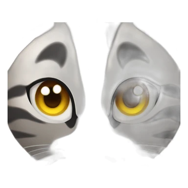 Gato con los ojos con sueño sticker