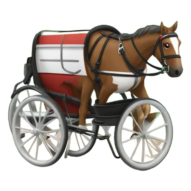 harness race cart side view sticker