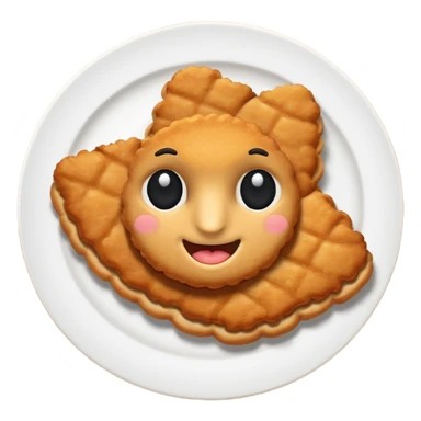 schnitzel black flaps sticker