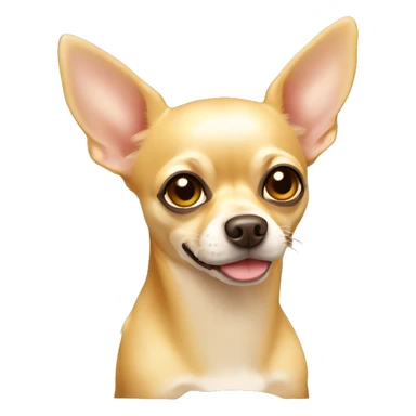 Yellow Chihuahua with light brown nose and hazel eyes sticker