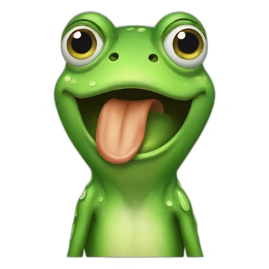 green frog crying meme  sticker