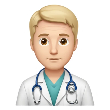 white guy doctor sticker