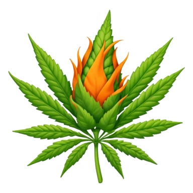 Marajuana bud sticker