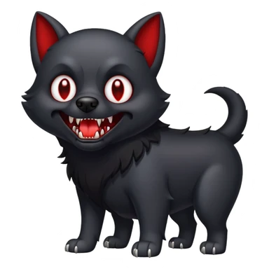 vampire dog sticker
