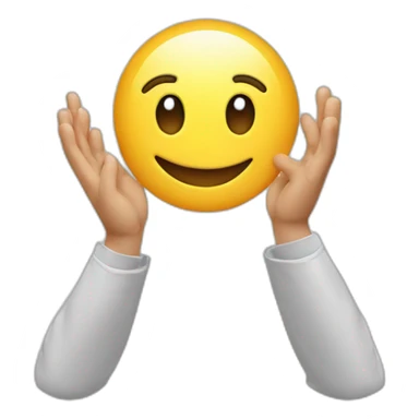 smiling face with salute hands sticker