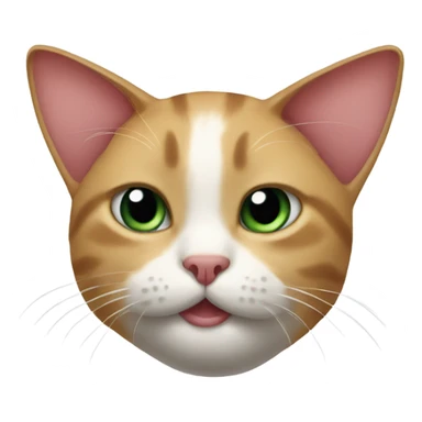 Folded ear cat sticker