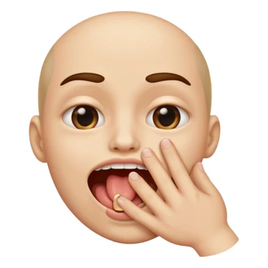 Una boca mordiendo el dedo sticker