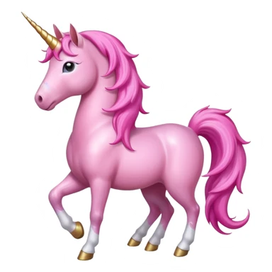 A beautiful pinkish unicorn sticker
