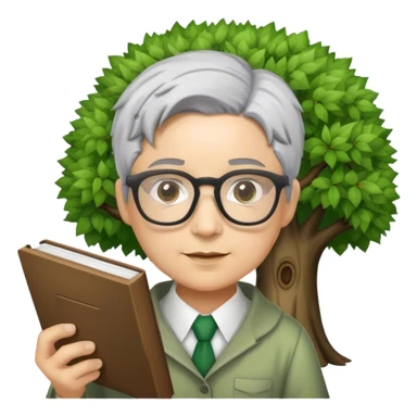 Tree librarian sticker