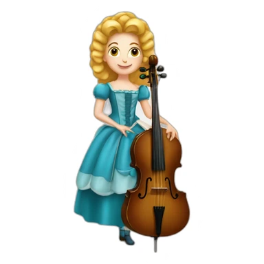 Reine échec contrebasse sticker