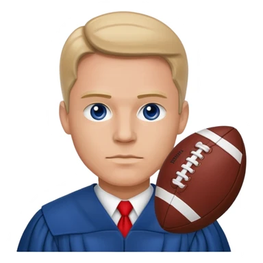 judge american football blue (#00A3E0) and red (#F9423A) sticker