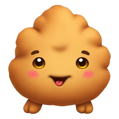 A cute nugget with a heart in the hands sticker