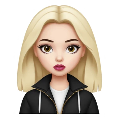 arabian, pretty lips, clothes, pale skin, pretty bratz baddie, black eyeliner sticker