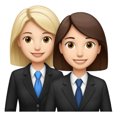 
female lawyer helping a man sticker