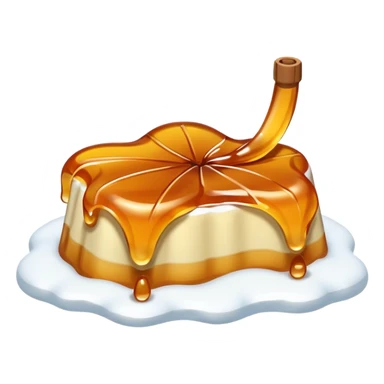 maple taffy line on snow sticker