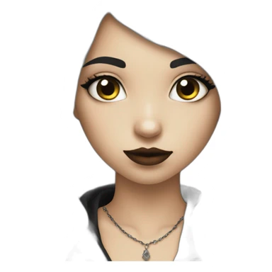 gothique girl sticker