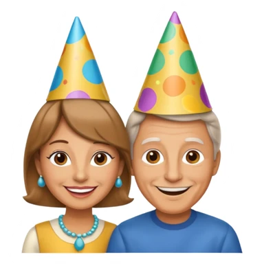 Maak een beeld voor een 50 jarig jubileum  voor "Roos en Patrick" sticker