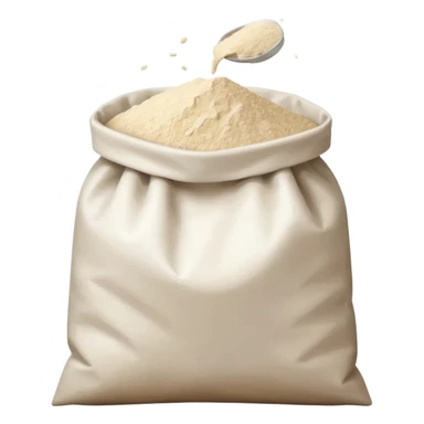 open bag of flour sticker