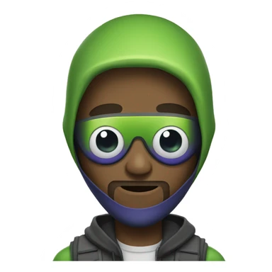 guy with an alien costume sticker