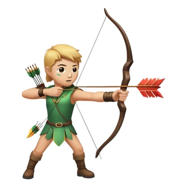 Charging an arrow using a bow  sticker