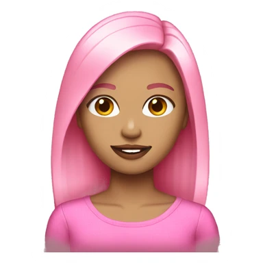pink fashion emoji sticker