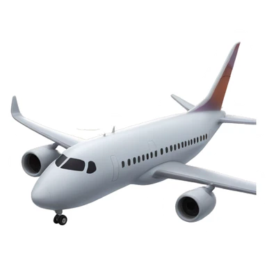 The plane against the background of the sunset sticker