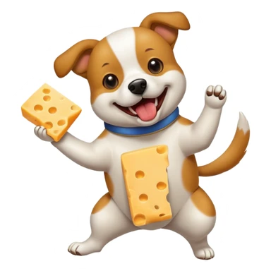 dog cheese dance sticker