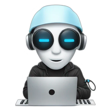 Music producer with an alienware pc sticker
