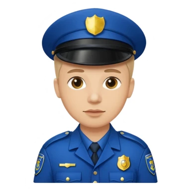 policia blanco europa sticker