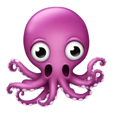 Octopus with big lips sticker