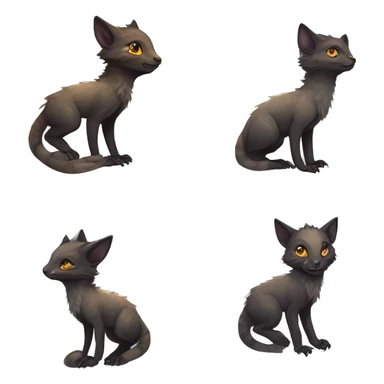  Cute Edgy Realistic Rare Fantasy eldritch Slim Vernid-Trico-Melprin-species by LiLaiRa, by Falvie, full body sticker